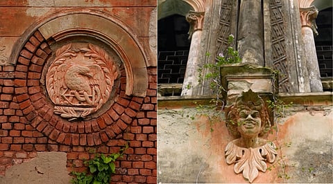 The intricate carvings
