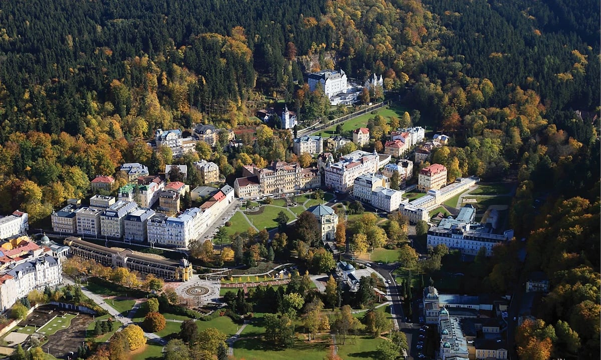 Mariánské Lázně, a spa town that offers access to the surrounding countryside