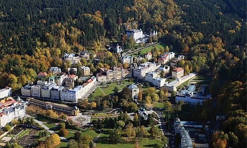 Mariánské Lázně, a spa town that offers access to the surrounding countryside