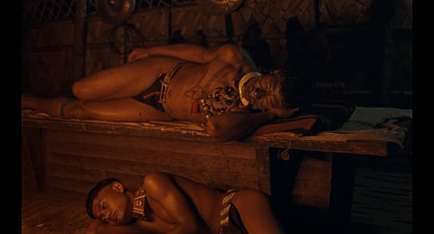 A still from the movie with Anghba and Amao