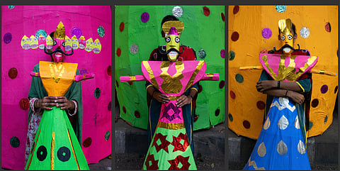 In Titarpur, generations of artisans transform bamboo, paper, cloth and colour into mythological figures for Ram Leela