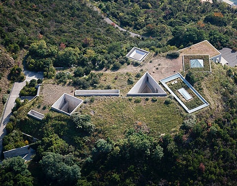 Chichu Art Museum is designed by Tadao Ando