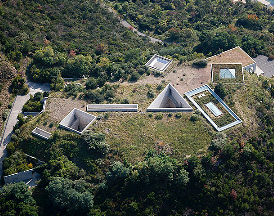 Chichu Art Museum is designed by Tadao Ando