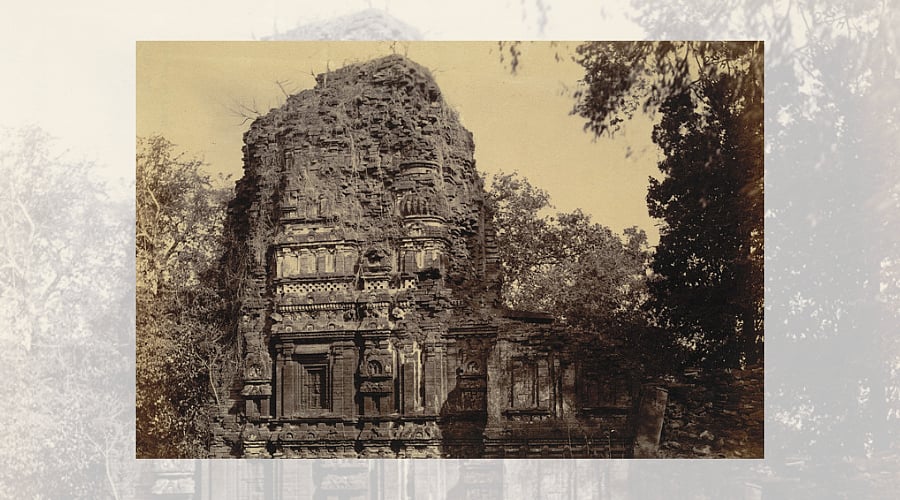 An 1873 photograph of the site