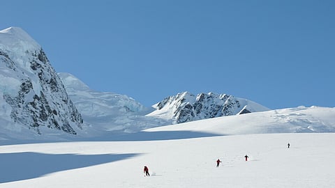 The Darwin Icefall in the Tasman Glacier region