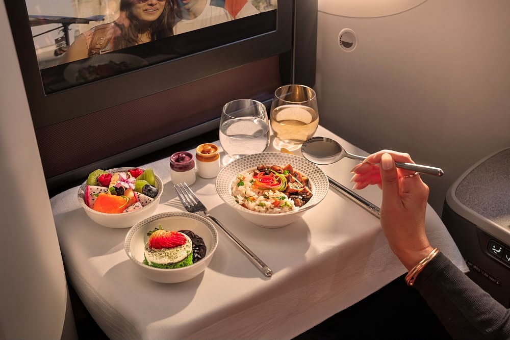 Supplied : Air India introduces a new fine dining experience for Business Class passengers