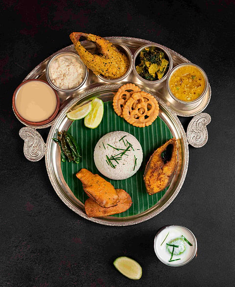 Bengali thali at Sonargaon