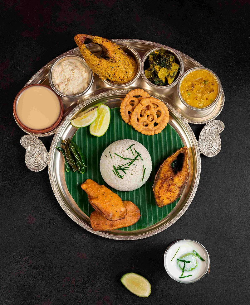 Bengali thali at Sonargaon