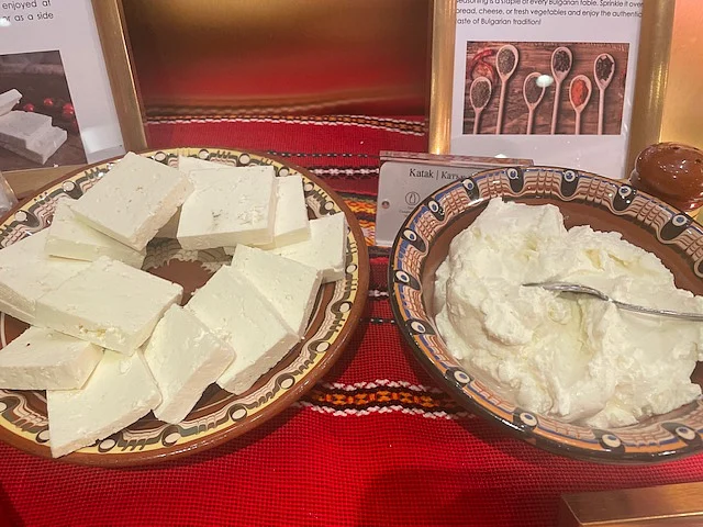A taste of Bulgaria: shopska salata topped with a generous helping of sirene, the country’s tangy white cheese