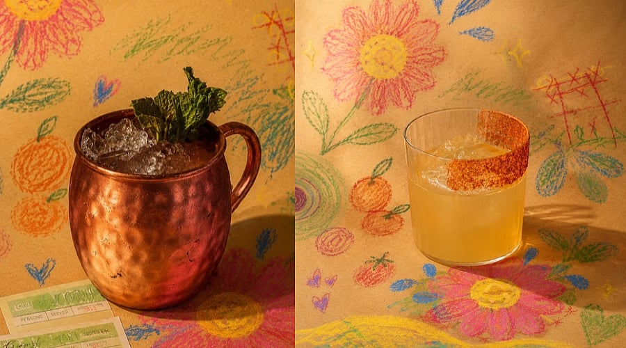 Drinks from the AyuBar at Cafe Loco 