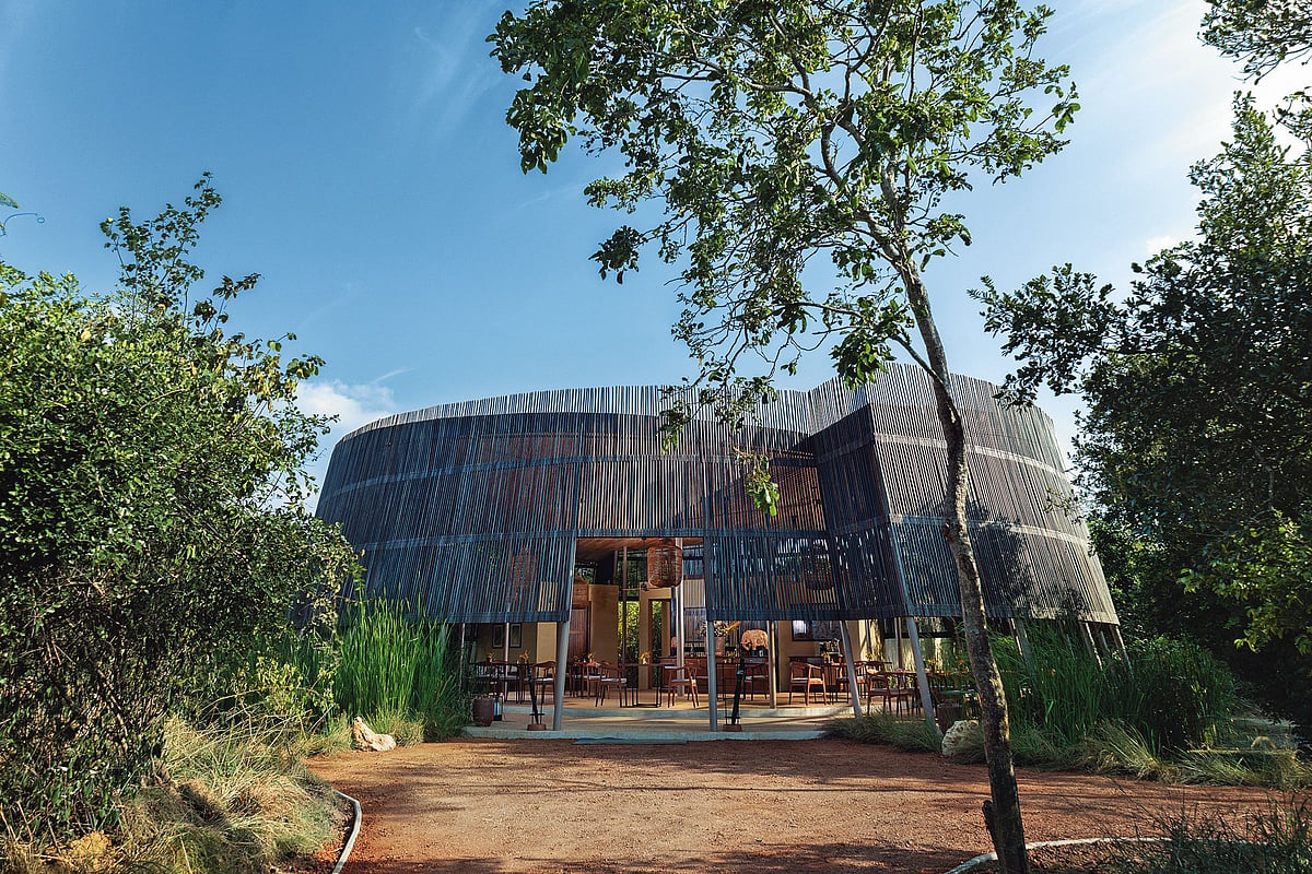 Guests can kayak, cycle, walk, or relax between safaris here