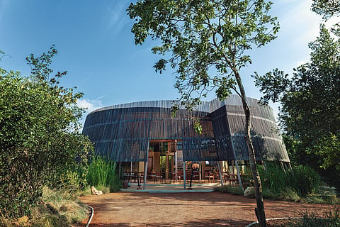 Guests can kayak, cycle, walk, or relax between safaris here