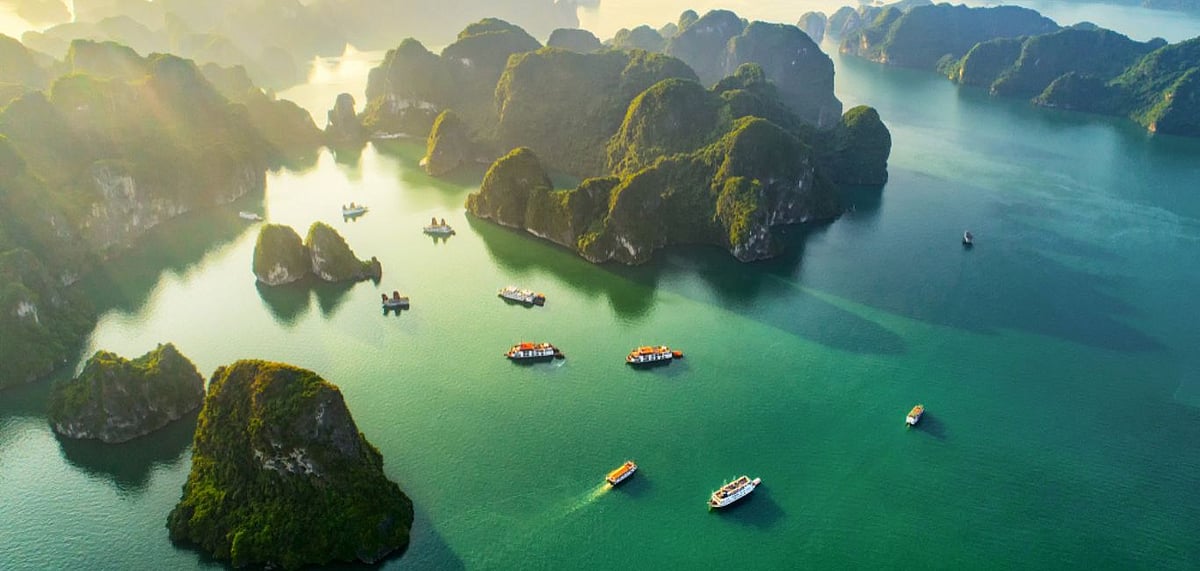 H Long Bay is one of the most popular tourist locations in Vietnam. Credit Shutterstock