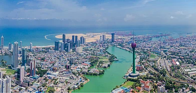 An aerial shot of Colombo. Photo Credits Shutterstock