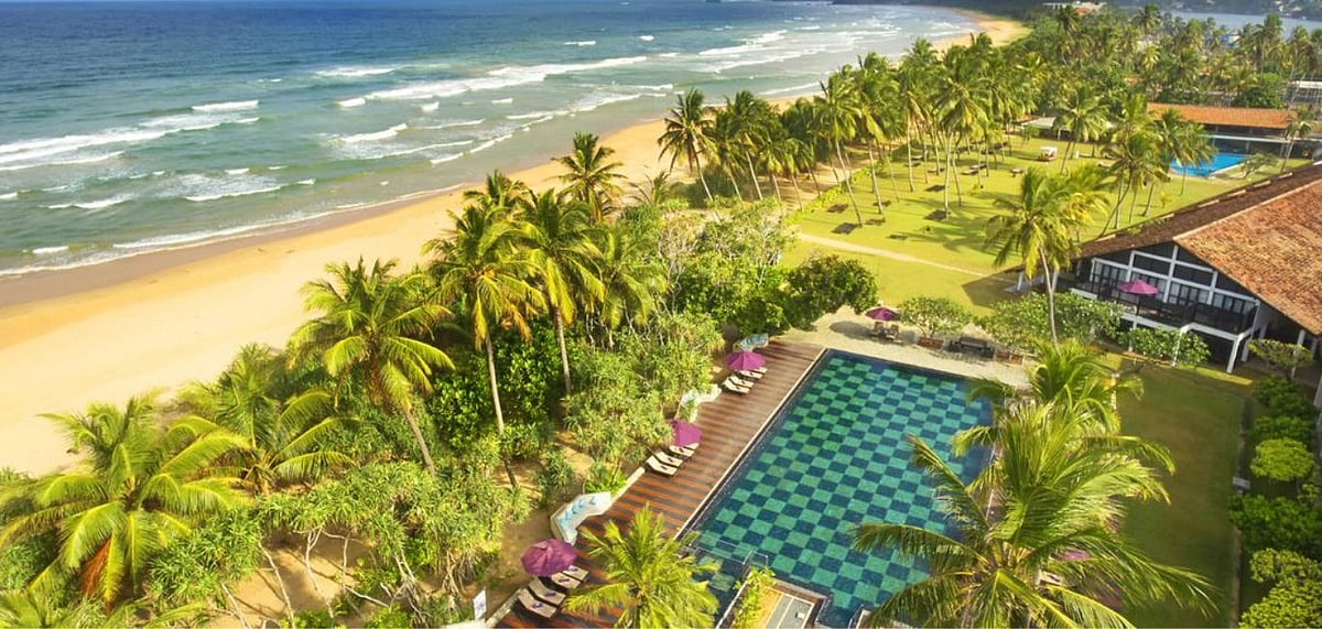 An aerial view of Avani Bentota Resort