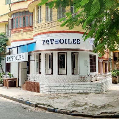 The cosy cafe is tucked away on a tree-lined road in South Kolkata