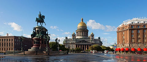 St Isaac's Square in St Petersburg