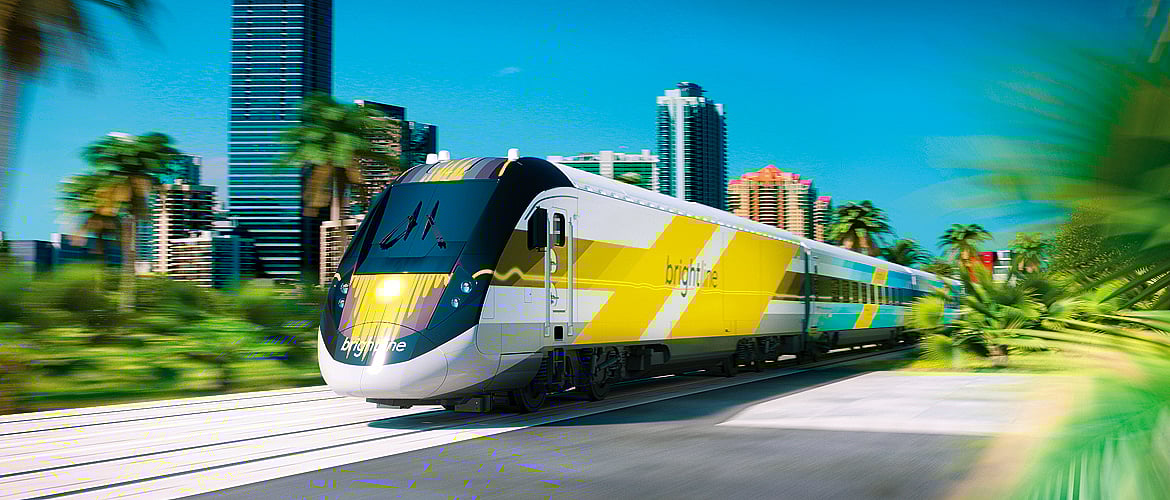 USA Train By The Beach