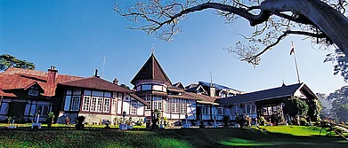 The Raj Bhavan, which epitomises the English cottage design