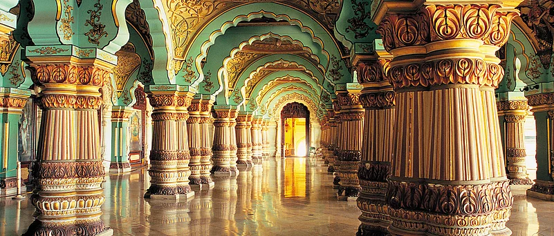 Designed by Henry Irwin, Mysore Palace is dominated by domes, turrets and colonnades