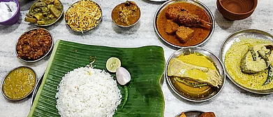 Indrajit Lahiri : Part of a Bengali festive meal