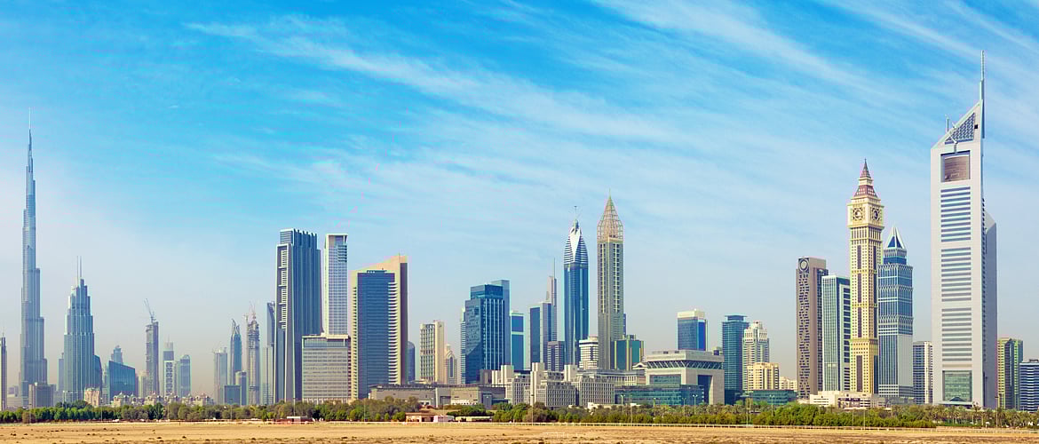 The gorgeous Dubai skyline