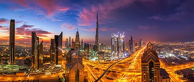 A view of the Dubai skyline
