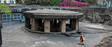 A view of the Pataleshwar Cave in Pune