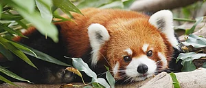 The endangered red panda is found in the forests of Arunachal Pradesh
