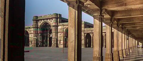 The Jama Masjid in Ahmedabad was built during the reign of Ahmed Shah.