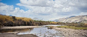 The majestic Indus flows by Leh, and runs a course through the rest of Ladakh
