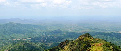 The Sahyadri mountain ranges which are home to several Maratha forts