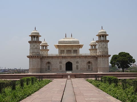 The tomb of Itimad-ud-Daula, Agra, commissioned by Mughal empress Nur Jahan.