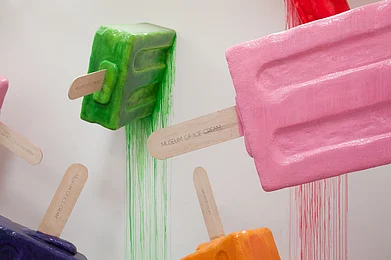 An exhibit at the Museum of Ice Cream