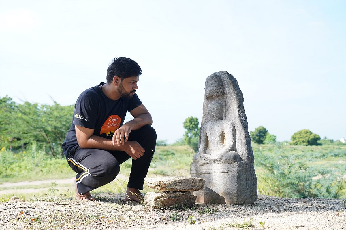 Vigneshwar at a 9th century Jain temple in Tamil Nadu