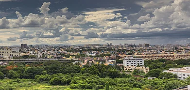 A panoramic view of Chennai
