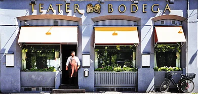The unassuming exterior of Teater Bodega
