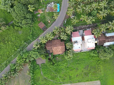 An aerial view of Assagao