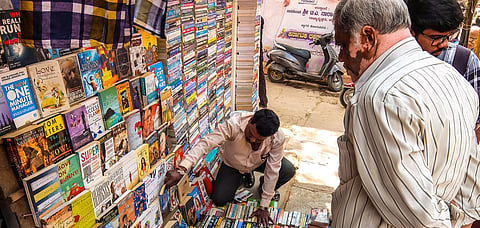 (Representational Image) A street-side bookstore in Bangalore