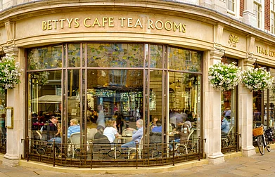 The famous Bettys Tea Rooms at Helenas Square in York in North Yorkshire Jason Batterham/Shutterstock