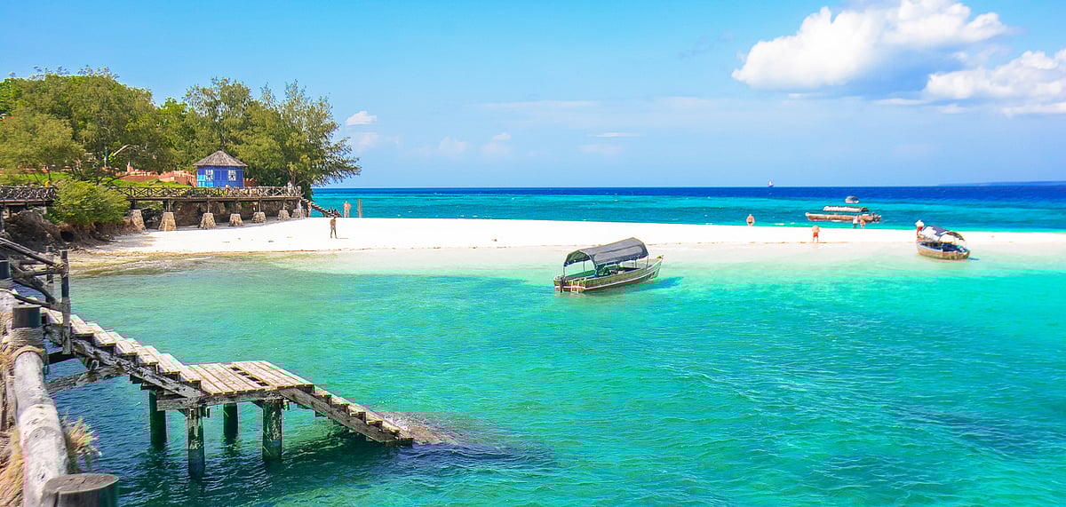 The picture-perfect Changuu Island in Zanzibar, Tanzania