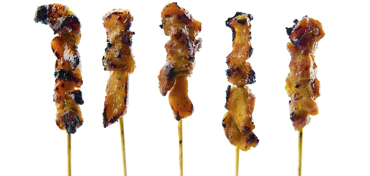 The grilled goodness of chicken satay