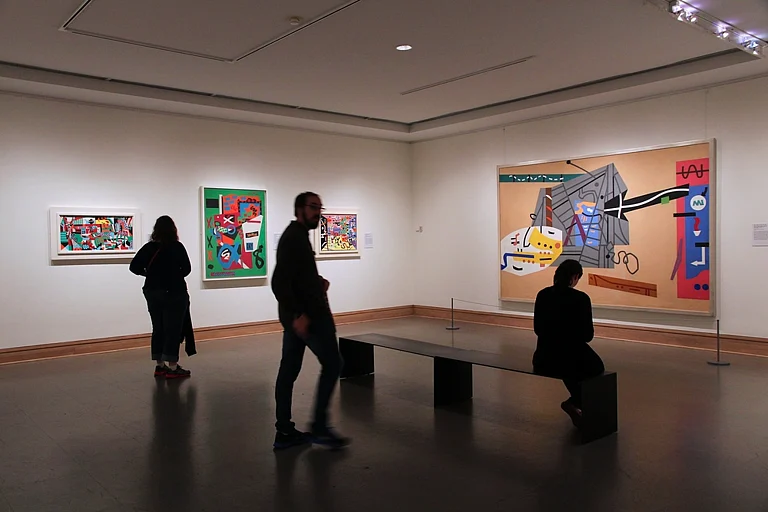 Visitors at the Metropolitan Museum Of Art - null