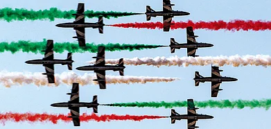 A great aerial display at the Bahrain Air Show