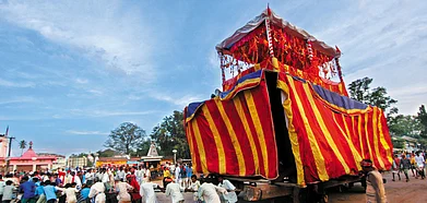 Dussehra revelries in Bastar include various tribal customs centred around the goddess chariot