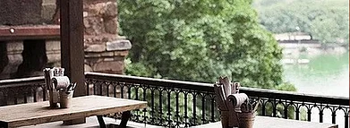 View of the Hauz Khas lake from Social