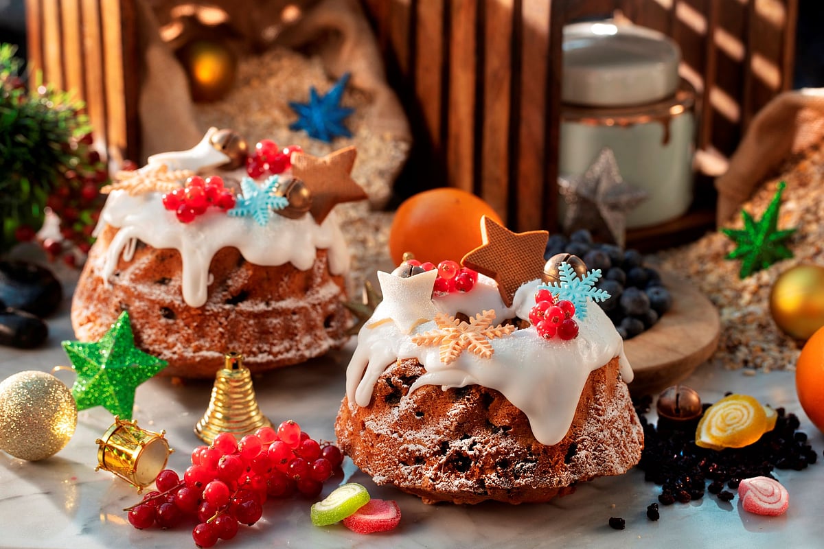 The Christmas desserts spread at JW Marriott Kolkata