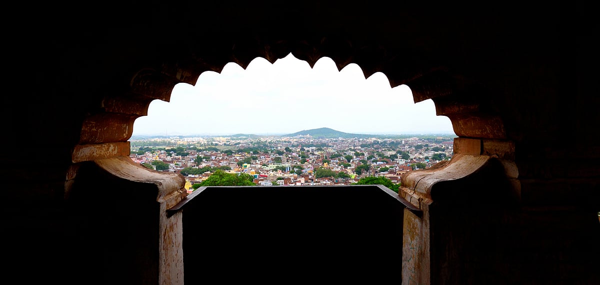 The city of Jhansi as seen from Jhansi Fort