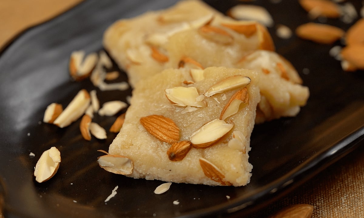 Vegan Almond Barfi