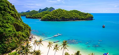 shutterstock/lkunl : An aerial view of Koh Samui, Thailand